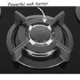 GRADE A1 - iQ 70cm Black Glass on Gas 5 Burner Hob