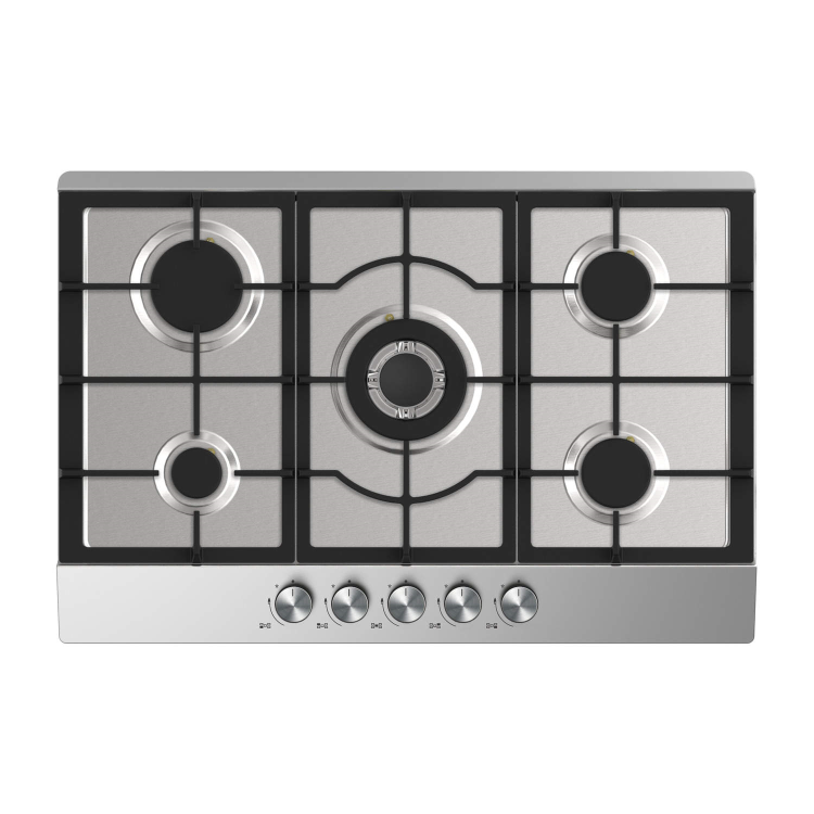GRADE A1 - iQ 75cm Stainless Steel 5 Burner Gas Hob