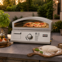 IQGRIDDLEP Boss Grill 3-in-1 Gas BBQ Griddle and Pizza Oven - Stainless Steel