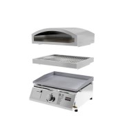 Refurbished Boss Grill 3-in-1 Gas BBQ Griddle and Pizza Oven - Stainless Steel