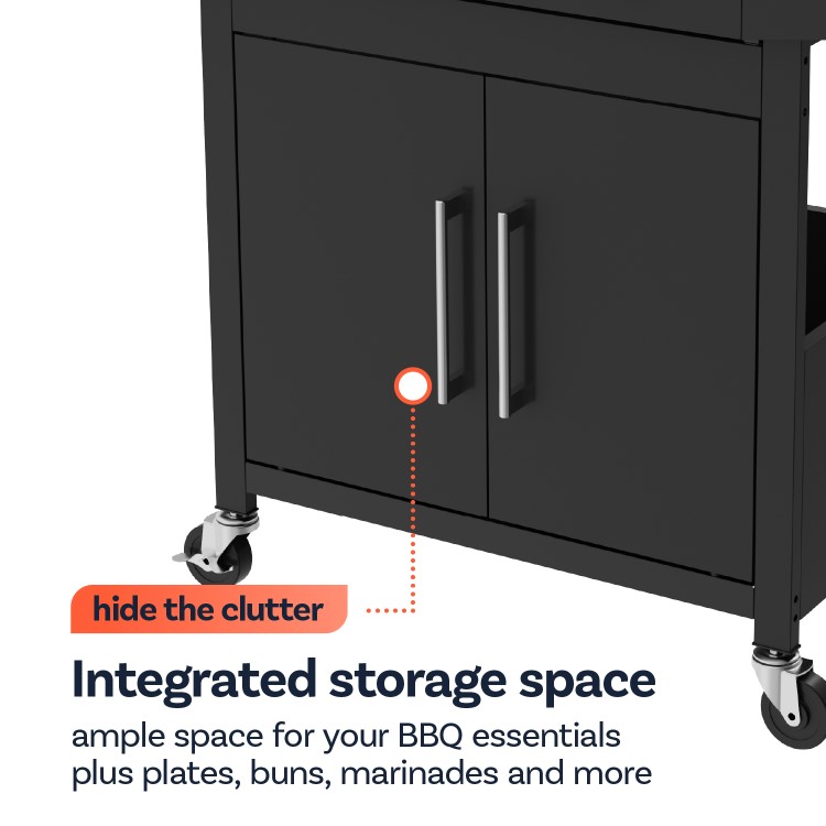 Boss Grill Georgia Classic - 4 Burner Gas BBQ with Side Burner - Black