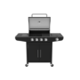 Boss Grill Georgia Classic - 4 Burner Gas BBQ with Side Burner - Black