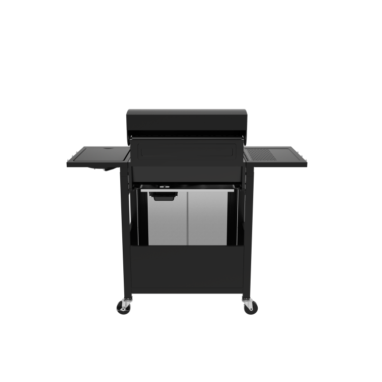 Boss Grill Georgia Classic - 4 Burner Gas BBQ with Side Burner - Black