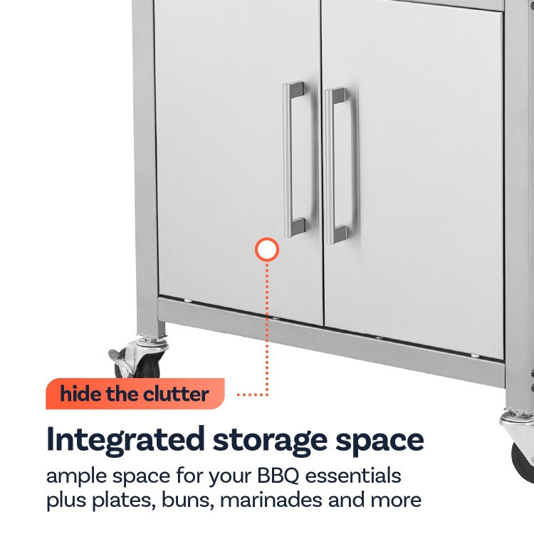 Boss Grill Georgia Classic - 4 Burner Gas BBQ with Side Burner - Silver