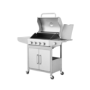 Boss Grill Georgia Classic - 4 Burner Gas BBQ with Side Burner - Silver