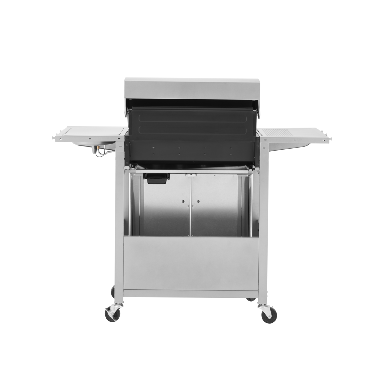 Boss Grill Georgia Classic - 4 Burner Gas BBQ with Side Burner - Silver