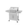 Boss Grill Georgia Classic - 4 Burner Gas BBQ with Side Burner - Silver