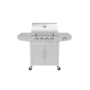 Boss Grill Georgia Classic - 4 Burner Gas BBQ with Side Burner - Silver