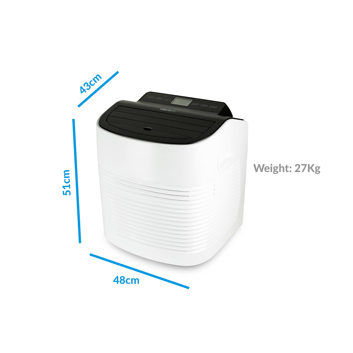 Electriq Compact 9000 Btu Small And Powerful Portable Air Conditioner For Rooms Up To 21 Sqm Appliances Direct