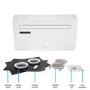 electriQ iQool 10000 BTU Wall Mounted Smart Air Conditioner with Heat Pump - No Outdoor Unit Needed