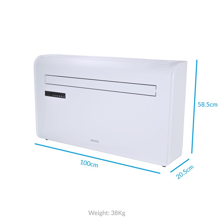 Refurbished electriQ 10000 BTU Wall Mounted Heat Pump Air Conditioner with Smart App