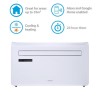 electriQ iQool 12000 BTU Wall Mounted Smart Air Conditioner with Heat Pump - No Outdoor Unit Needed