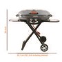 Refurbished Boss Grill Deluxe Portable - 2 Burner Gas BBQ Grill with Trolley - Grey