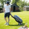GRADE A3 - Deluxe Portable Grey BBQ With Trolley