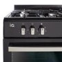 GRADE A2 - iQ 90cm Dual Fuel Double Oven Range Cooker Black