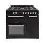 Refurbished electriQ IQRANGE90B 90cm Triple Cavity Dual Fuel Range Cooker Black