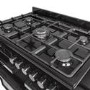Refurbished electriQ IQRANGE90B 90cm Triple Cavity Dual Fuel Range Cooker Black