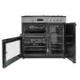 electriQ 90cm Dual Fuel Triple Cavity Range Cooker - Stainless Steel