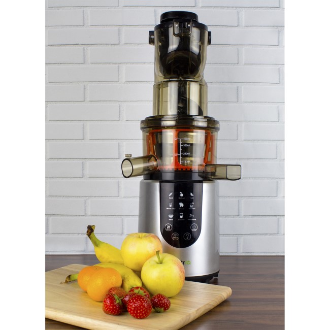 GRADE A1 - electriQ Slow Whole Fruit Juicer perfect for Cold Pressed Greens Juices and Smoothies