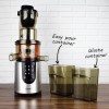 GRADE A1 - electriQ Slow Whole Fruit Juicer perfect for Cold Pressed Greens Juices and Smoothies
