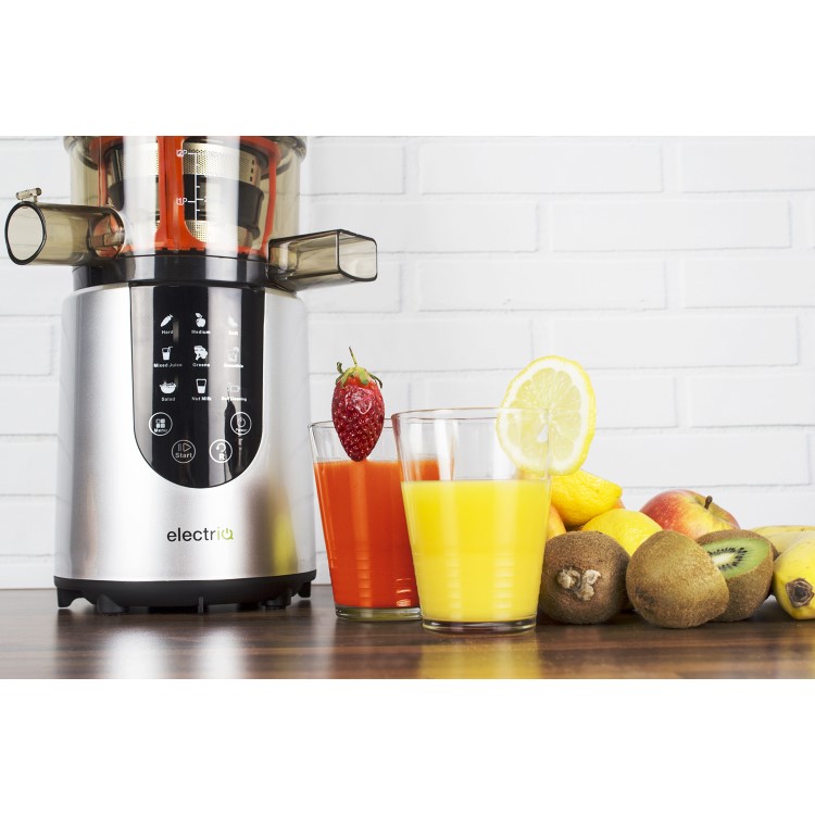GRADE A1 - electriQ IQWFSL Whole Fruit Cold Press Juicer Perfect For Greens Juices and Smoothies