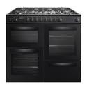 Inalto 100cm Dual Fuel Range Cooker - Black