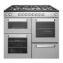 Inalto 100cm Dual Fuel Range Cooker - Stainless Steel