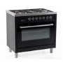 Inalto 90cm Dual Fuel Range Cooker - Black
