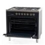Inalto 90cm Dual Fuel Range Cooker - Black