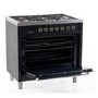 Inalto 90cm Dual Fuel Range Cooker - Black