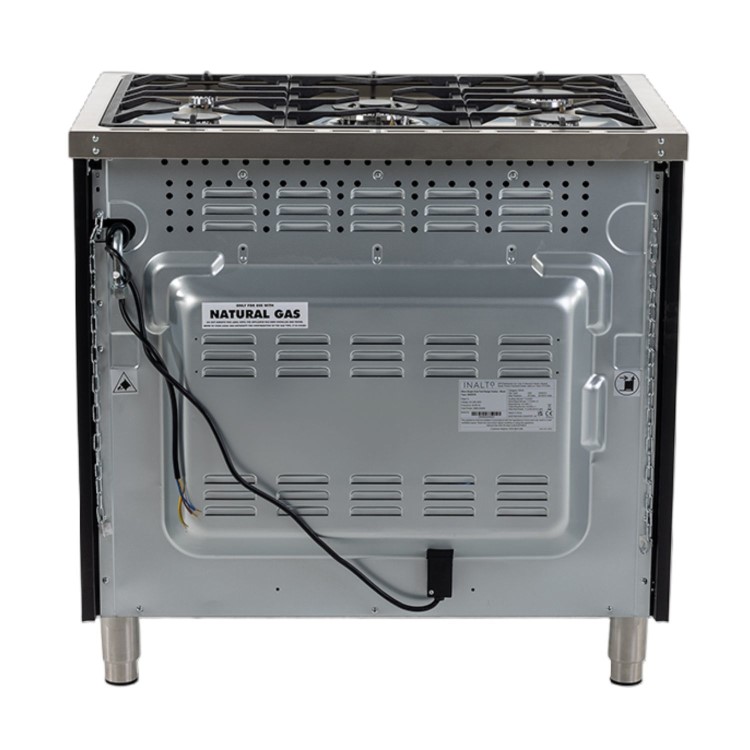 Inalto 90cm Dual Fuel Range Cooker - Black