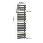 Gunmetal Grey Towel Radiator with Brass Bars 1600 x 500mm - Iraya