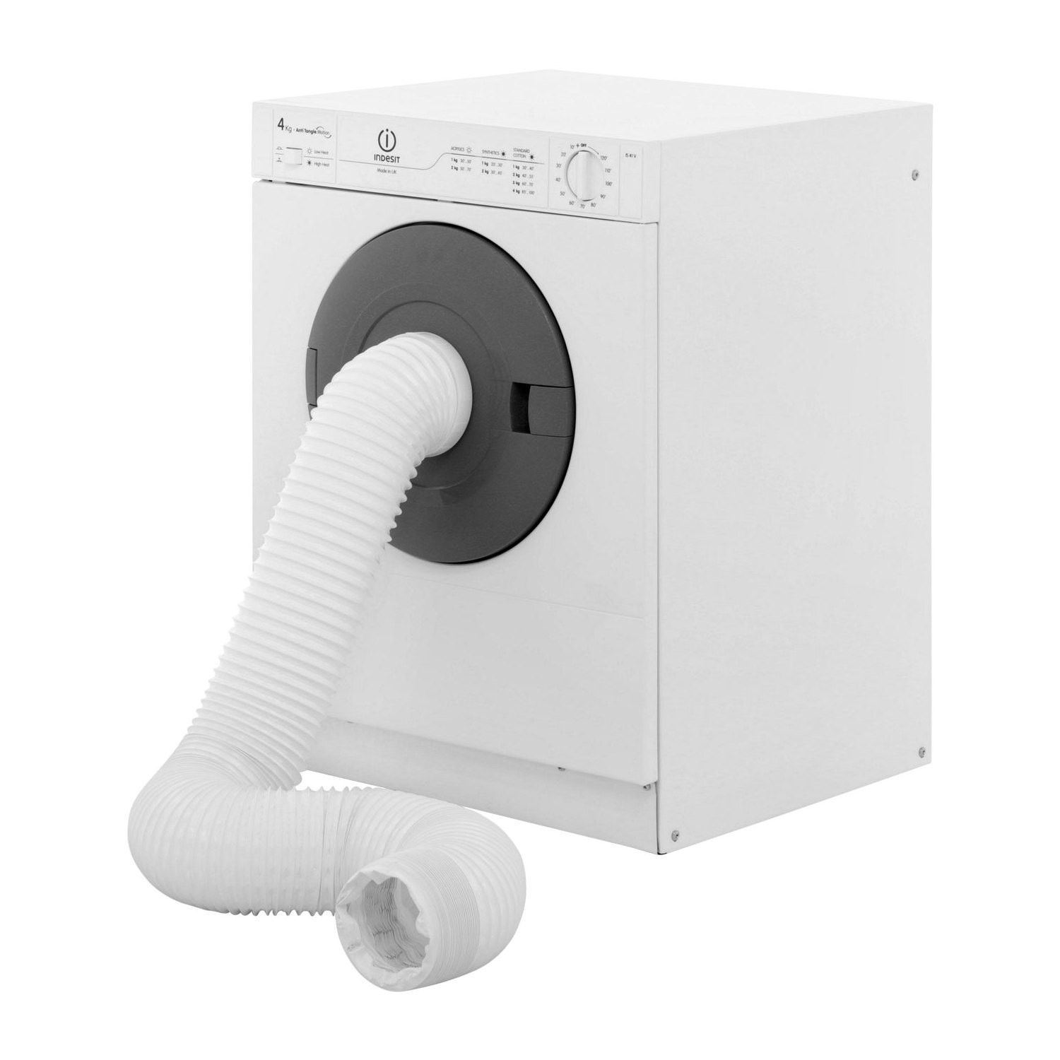 GRADE A2 Indesit IS41V 4kg Compact Front Vented Tumble Dryer Polar