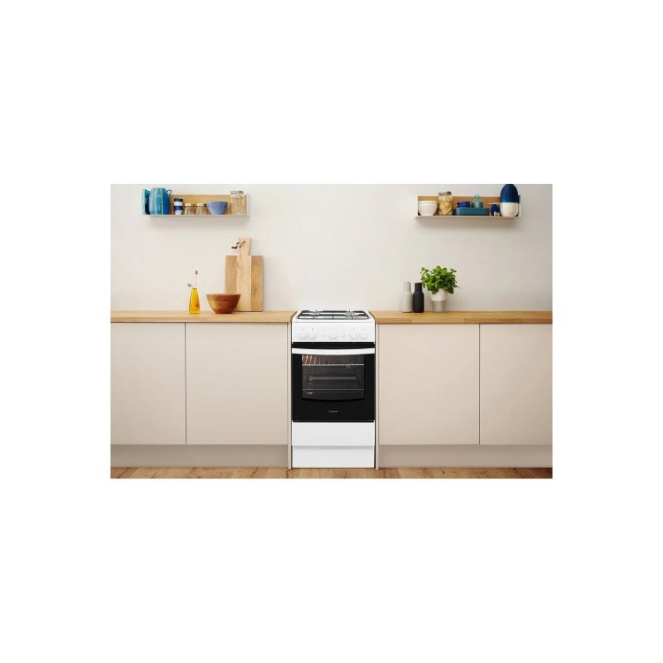 Indesit 50cm Gas Cooker - White