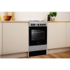 Indesit 50cm Gas Cooker - Silver