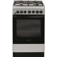 Indesit IS5G4PHX 50cm Single Oven Dual Fuel Cooker - Stainless Steel