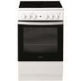 GRADE A1 - Indesit IS5V4KHW 50cm Single Oven Electric Cooker With Ceramic Hob - White