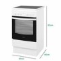 Indesit IS5V4KHW 50cm Electric Cooker - White