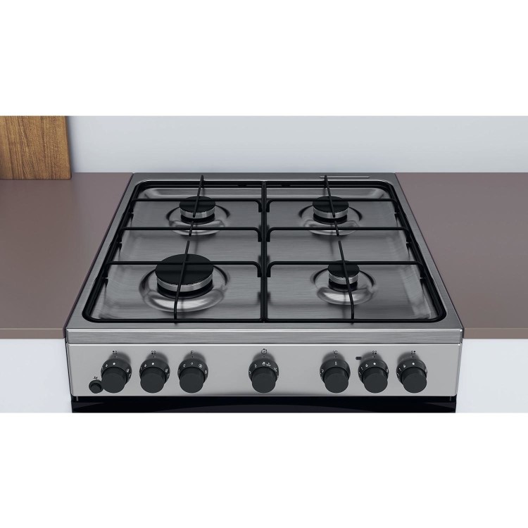 Refurbished Indesit IS67G5PHX 60cm Dual Fuel Cooker White