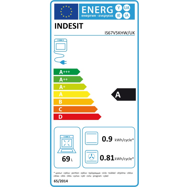 Indesit 60cm Electric Cooker - White