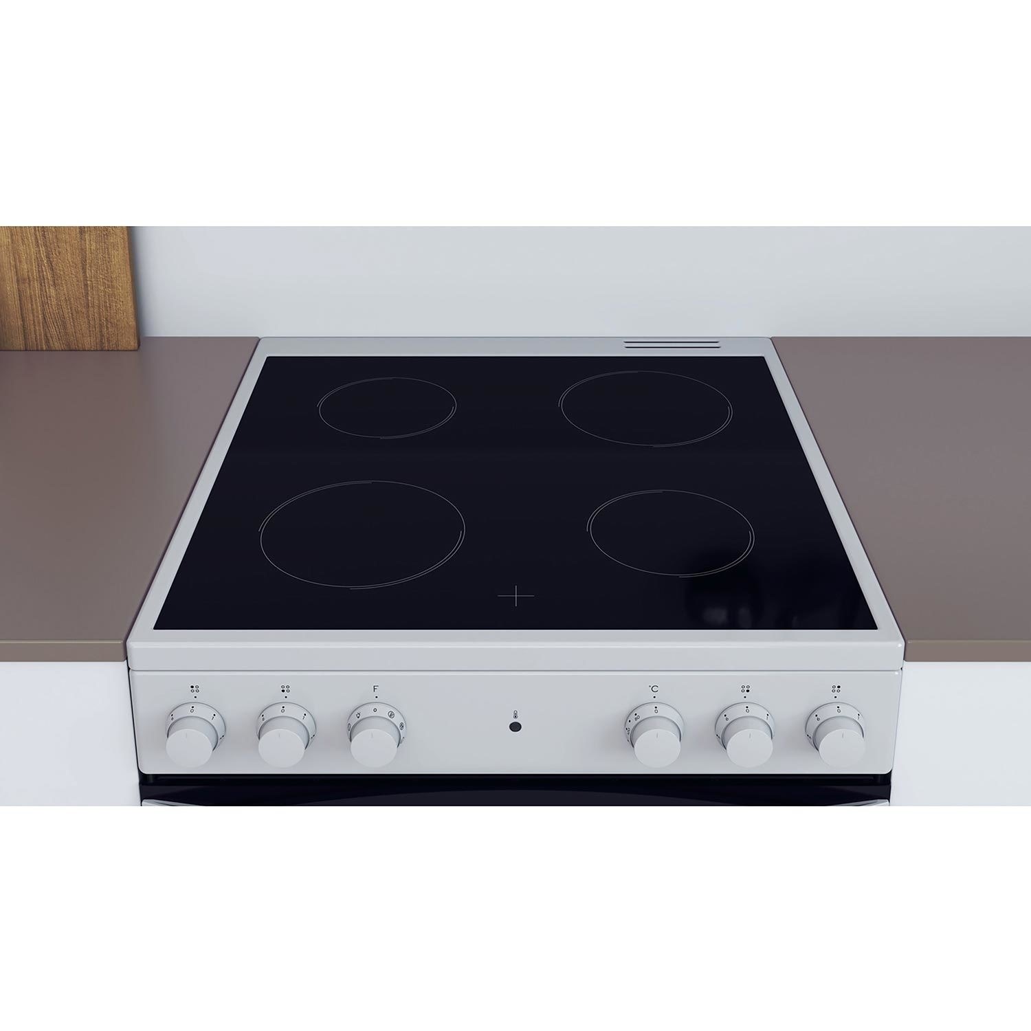 Indesit 60cm Single Oven Electric Cooker White IS67V5KHW Appliances Direct