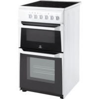 Indesit IT50CWS 50cm Wide Double Cavity Electric Cooker With Ceramic Hob White Best Price, Cheapest Prices Indesit IT50CWS 50cm Wide Double Cavity Electric Cooker With Ceramic Hob White Best Price, Cheapest Prices