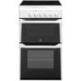 Indesit IT50CWS 50cm Double Cavity Electric Cooker With Ceramic Hob White