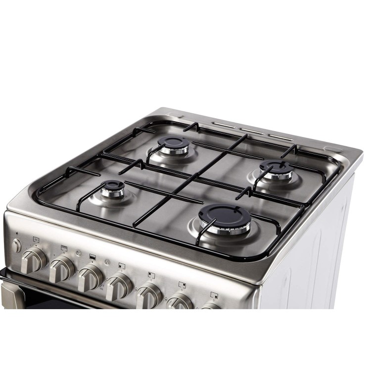 Indesit IT50D1XXS 50cm Twin Cavity Dual Fuel Cooker - Stainless Steel