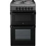 Indesit IT50EAS Double Cavity 50cm Electric Cooker With Solid Plate Hob Anthracite