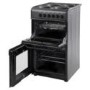 Indesit IT50EAS Double Cavity 50cm Electric Cooker With Solid Plate Hob Anthracite