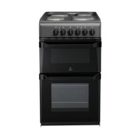 Indesit IT50EA 50cm Twin Cavity Electric Cooker in Anthracite
