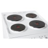 Indesit IT50EWS 50cm Double Cavity Electric Cooker With Solid Plate Hob White