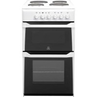 Indesit IT50EW 50cm Twin Cavity Electric Cooker in White