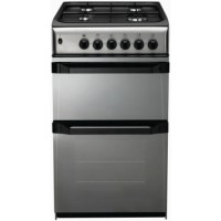 Indesit IT50GM 50cm Twin Cavity Gas Cooker in Silver